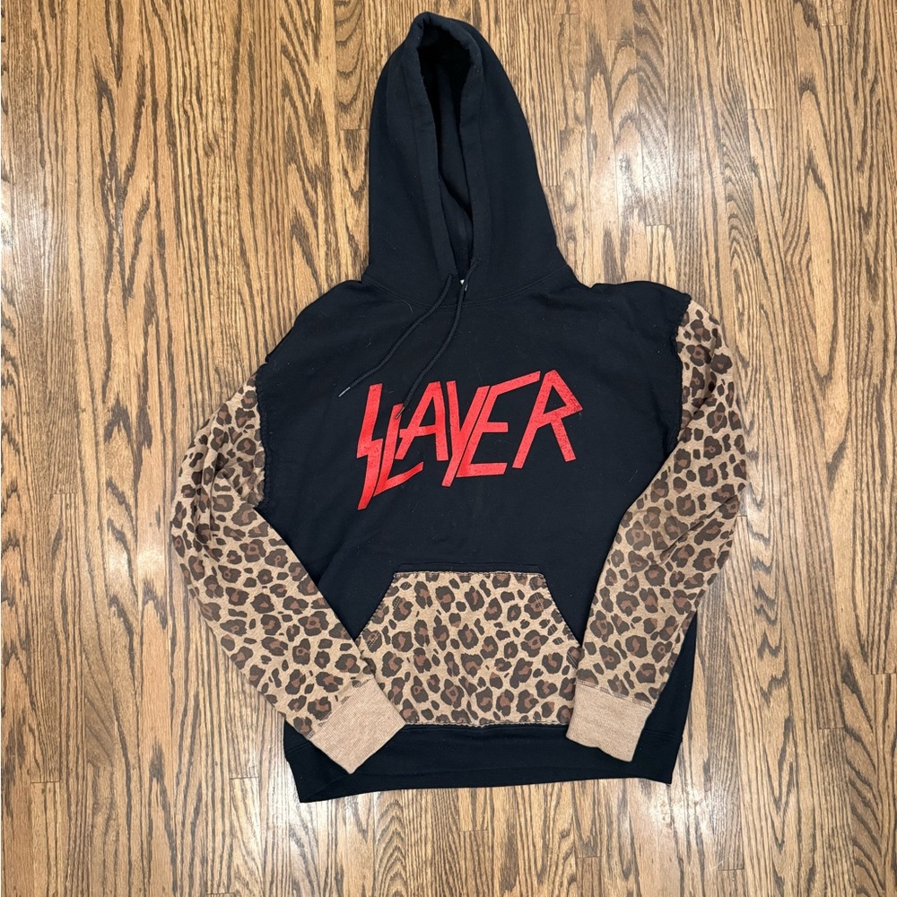 Slayer | Custom Leopard Logo Hoodie - Medium